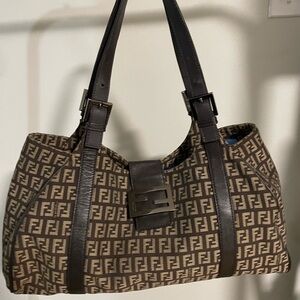 Fendi Signature Brown Shoulder Bag